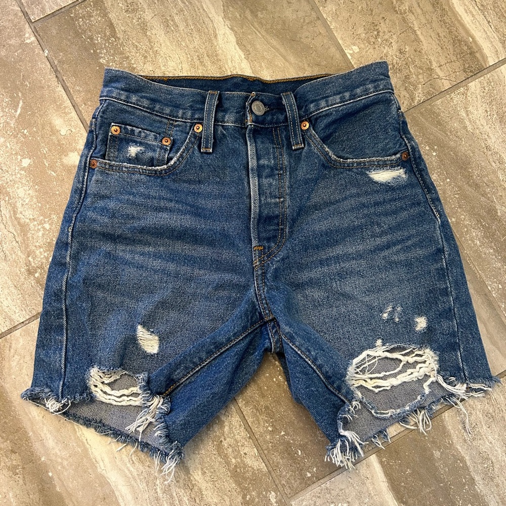 LEVI’S 501 High Rise Button Fly shorts